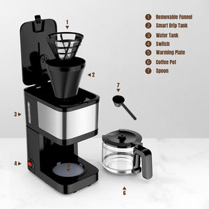 <span class=keywords><strong>Cafetière</strong></span> <span class=keywords><strong>compacte</strong></span> programmable avec capacité de 5 tasses <span class=keywords><strong>Cafetière</strong></span> intelligente goutte à goutte - Product Image 6