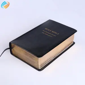 MOQ 500 Leather Cover Printed Wholesale Holy Bible Company