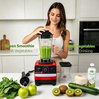 Blender 4500 5500w à double gobelet, nouveau blender pour jus de fruits frais, blender de cuisine robuste 2 en 1, mixeur électrique commercial