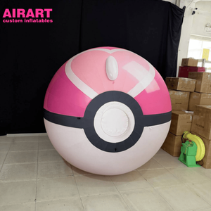 Globo Inflable con Forma de Corazón de Poké<span class=keywords><strong>mon</strong></span>, Bola de Amor Inflable para Decoración de Escenarios, Globo Grande Inflable de Poké<span class=keywords><strong>mon</strong></span> para Fiestas - Product Image 4