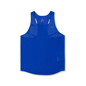 Camiseta Deportiva Personalizada con Logotipo para Maratón, Fitness, Ligera, de Malla de Poliéster, Secado Rápido, Transpirable, para Entrenamiento, Camiseta sin Mangas para Hombre - Product Image 1