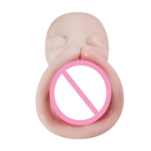 Masturbatore Maschile con Labbra Strette, Design a 2 Fori, <span class=keywords><strong>Forte</strong></span> Aspirazione, 100% Impermeabile, Sensazione Realistica, Giocattolo Sessuale per Uomini - Product Image 5