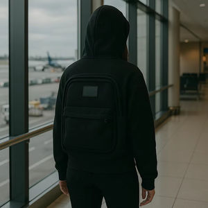 Zaino personalizzato Streetwear Unisex felpe con cappuccio felpe da viaggio <span class=keywords><strong>Y2K</strong></span> <span class=keywords><strong>felpa</strong></span> con cappuccio in cotone pesante con cerniera <span class=keywords><strong>felpa</strong></span> con zaino - Product Image 3