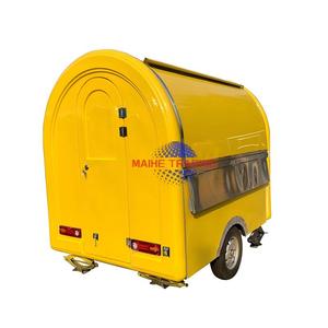 Remolque de Comida Pequeño Redondo de Acero Inoxidable 304 con Certificado DOT y CE en Venta, Camión de Comida y Carrito de Helados - Product Image 1