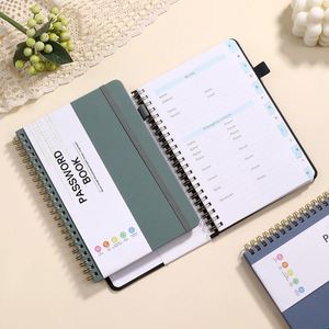 A6 B6 Custom PU Leather Hardcover Password Keeper Address Organizer <b>Book</b> Pocket Size Alphabetical Tabs Little <b>Book</b> of Passwords - Product Image 3