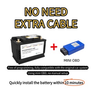 แบตเตอรี่ลิเธียมสตาร์ท-สต็อปความจุสูง 13.2V 100Ah ขายดี ทนความเย็นสูงสุด -30°C สำหรับรถยนต์รุ่น 9Y0 915 105 L-B - Product Image 4