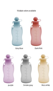 Bolsa de Almacenamiento Manual de Silicona para Leche Materna y Bebidas de Frutas para Bebés y Niños, Libre de BPA, Ecológica, Impermeable y Reutilizable - Product Image 6