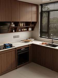 Gabinetes de Cocina Multifuncionales de Madera Maciza de Diseño Moderno, Gabinetes de Cocina de Calidad, Juego de Gabinetes de Cocina de Madera - Product Image 6