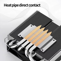 Jonsbo HP400S 4 caloduc profil bas refroidisseur de processeur 9CM ventilateur de refroidissement radiateur de refroidissement par air pour LGA1700 1200 AM5 pour boîtiers d'ordinateur