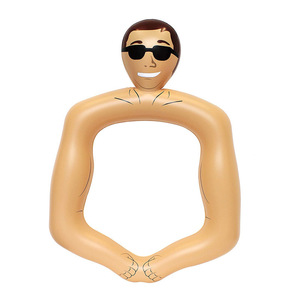Anillo de natación inflable de PVC con forma novedosa, accesorio grueso para selfies para hombres, marco para fotos - Product Image 2