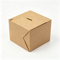 Boîtes en papier kraft recyclé imprimées sur mesure avec fenêtre découpée et trou de suspension Euro pour emballage de détail écologique