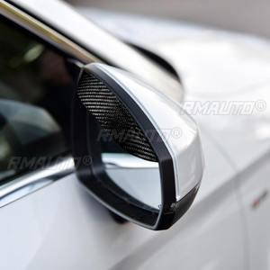 Protector de Espejo Retrovisor para Auto, Cubierta de Fibra de Carbono Real, Visera Solar, Protector Contra Lluvia, Universal - Product Image 6