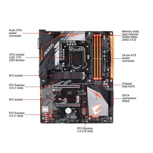 Placa Base para Juegos H370 Gaming 3 WIFI para LGA1151 DDR4 64GB Core I7/i5/i3 ATX de Alta Calidad y Envío Rápido - Product Image 3
