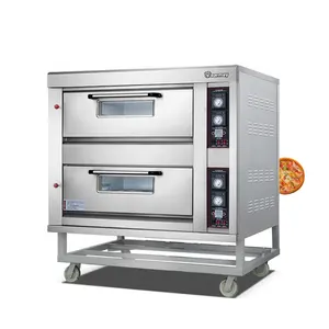 Terbaru CE Harga Pabrik Stoneware Baking Oven Perangkat Pemanggang Gas Pizza Oven