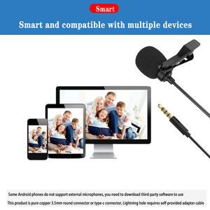 Di alta qualità portatile 3.5mm Lavalier microfono vivavoce Mini microfono Audio cablato universale per autoradio Stereo PC Altoparlanti per Laptop - Product Image 5