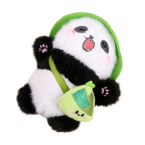 Colorful Hat Panda Keychain Plush Toy Shoulder Bag Panda Figurine Backpack Accessory Cloth <strong>Doll</strong> Souvenir - Product Image 5