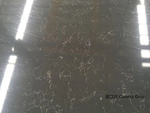 Dalle murale en pierre de quartz artificielle grise moderne de haute qualité pour revêtement de cuisine - Grande dalle premium avec garantie de 5 ans - Product Image 3