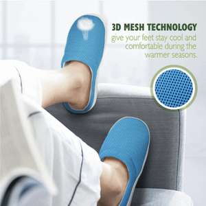 Nuove <span class=keywords><strong>Ciabatte</strong></span> da Uomo in Fibra di Bambù 3D Traspiranti con Gel EVA, Pantofole Estive con Rete Traspirante - Product Image 4