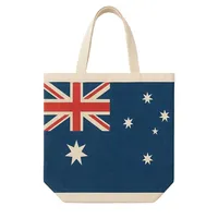 Kommerzielle Lieferung Hochwertige Großhandelspreise Patriotische Amerikanische Flagge Bedruckte Umweltfreundliche 100% Baumwoll-Canvas-Tragetasche