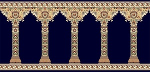 Nhà Máy Thảm Thiết Kế Mới 100% Nylon Nhà Thờ Hồi Giáo Tường Tường Sang Trọng Hồi Giáo Nhà Thờ Hồi Giáo Cầu Nguyện Thảm Cho Nhà Thờ Hồi Giáo Cầu Nguyện Thảm - Product Image 4