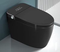 Nouvel arrivage : Siège de toilette intelligent à chasse automatique, chauffage instantané, commande vocale, sans restriction de pression d'eau, siphon en S, fixation au sol, garantie 2 ans