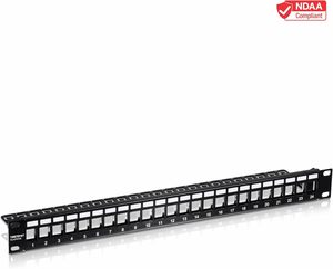 Panel de Conexiones <span class=keywords><strong>TRENDnet</strong></span> de 24 Puertos, Blindado, 1U, 19 Pulgadas, para Montaje en Rack, Protección EMI/RFI, Conectores Keystone Cat6A (Se Venden por Separado), Hecho en China - Product Image 5