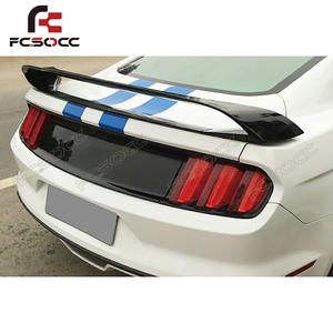 GT350 Aileron de coffre en fibre de carbone Noir brillant 4 pièces pour Ford Shelby <span class=keywords><strong>Mustang</strong></span> GT350 2015-2020 Pare-chocs moderne - Product Image 5