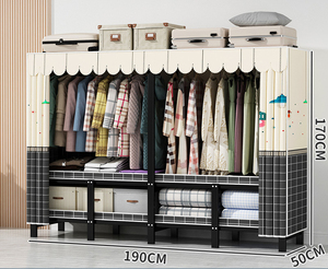 Perchero Plegable Moderno para el Hogar, Armario Portátil para Dormitorio, Sin Necesidad de Ensamblaje, Bolsa Organizadora de <span class=keywords><strong>Ropa</strong></span> Resistente y Gruesa - Product Image 3