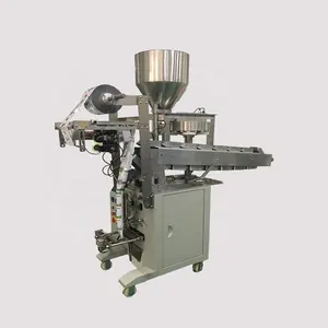 320AB Full Automatic Filling Forming Sealing Hot Seal Machine For Crispy Dates Bucket Chain Measuring Cup Packaging Machine