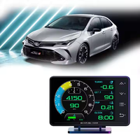Direkt vom Hersteller: XS Auto OBD2-Anzeige, Tachometer mit Touchscreen, GPS HUD Head-up-Display, LCD-Messgerät mit Alarmfunktionen