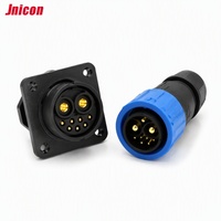 Connecteur circulaire étanche IP67 M23 à verrouillage par poussée pour signal et alimentation, cordon moulé coudé à 90 degrés, fiche mâle pour applications solaires hors réseau et AGV