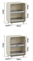 Armoire de séchage de vaisselle en acier au carbone OEM en gros avec porte, étagère de comptoir de cuisine, organisateur anti-poussière et ventilé