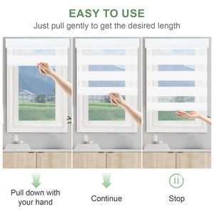 OEM Tùy Chỉnh Hai Lớp Ngày Và Đêm Của Nhãn Hiệu Mùa Xuân Hệ Thống Không Dây Ngựa Vằn Rèm Cho Cửa Sổ Văn Phòng Khách Sạn Phòng Khách - Product Image 2