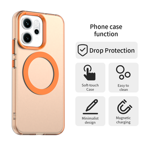 เคสโทรศัพท์สำหรับ OPPO <span class=keywords><strong>Reno</strong></span> 14 14 Pro 14FS 14F 13 Pro 13 F เนื้อผิวสีฟรอสติ้งป้องกันลายนิ้วมือเคสแม่เหล็ก - Product Image 6