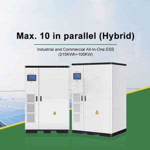 商用産業用215kwh 100KWオールインワンシステムハイブリッドエネルギー貯蔵キャビネットPVインバーターLifepo4バッテリーソーラーパネル - Product Image 4