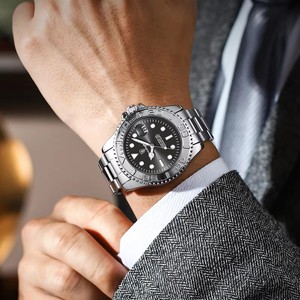 POEDAGAR 680 Montre-bracelet de luxe pour homme à mouvement quartz, en <span class=keywords><strong>acier</strong></span> inoxydable, avec aiguilles lumineuses, Reloj Hombre - Product Image 5