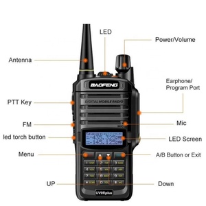 Intercomunicador Portátil Baofeng UV9RPlus, Resistente al Agua IP51, Walkie Talkie de Largo Alcance de 2 Vías con Batería de Litio Negra, Alcance de 3-10 km - Product Image 2
