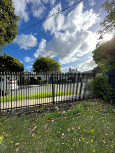 Clôture de sécurité en aluminium de 6 pieds, style australien, panneaux à lattes métalliques thermolaqués <span class=keywords><strong>pour</strong></span> l'intimité, clôture de sécurité à lames - Product Image 3