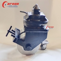 Roues de roulettes de conteneur d'expédition ISO Roulettes pivotantes doubles de 10 pouces Noyau de fer Polyuréthane Métal Freins de bande de roulement Acier rigide