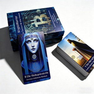 Baraja de Cartas de <span class=keywords><strong>Tarot</strong></span> y Oráculo Personalizadas al por Mayor de Fábrica con Guía de Papel y Caja con Tapa y Base - Product Image 6