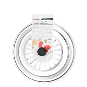 Couvercle de <span class=keywords><strong>pot</strong></span> maximal en acier inoxydable 410 de <span class=keywords><strong>couleur</strong></span> naturelle requis dans un couvercle de <span class=keywords><strong>pot</strong></span> d'ustensiles de cuisine en métal de 34cm pour restaurant à la maison - Product Image 5