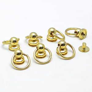 สกรูหัวพระโลหะสังกะสีอัลลอยชุบทองพร้อมโอริงสำหรับเคสโทรศัพท์มือถือและกระเป๋าถือผู้หญิง - Product Image 3