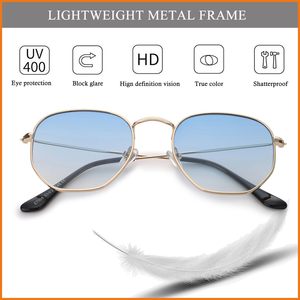 Gafas de Sol Modernas de Alta Calidad, Clásicas y de Lujo para Hombre y Mujer, con Lentes Degradados, Logotipo Personalizado, Montura Ovalada de Metal Retro 2025 - Product Image 2