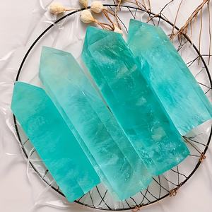 Torre de Cristal de Fluorita Verde Pulida CrystalHola al por Mayor, Tendencia de Moda Feng Shui, Decoración Relajante para el Hogar, Oficina y Dormitorio - Product Image 3