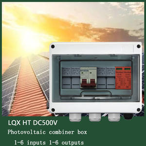 DC500V Economic 1-in-1-out, 2-in-1-out, 2-in-2-out Solar PV DC <span class=keywords><strong>Comer</strong></span> Box IP65 carcasa de plástico ignífuga - Product Image 2