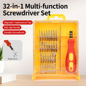 Juego de llaves hexagonales 32 en 1, kit de destornilladores multifunción con puntas magnéticas y mango ergonómico para reparación y mantenimiento de bricolaje - Product Image 1