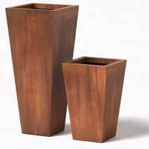 Bacs à fleurs surélevés en acier corten personnalisables, grands et peu coûteux, pour jardin extérieur et jardin domestique - Product Image 5