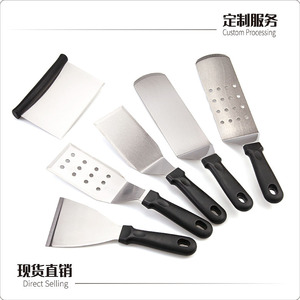 Stainless Steel Teppanyaki Spatula 36cm Heat Resistant Outdoor Barbecue Steak Pancake Cooking <b>Tool</b> Set - Product Image 4