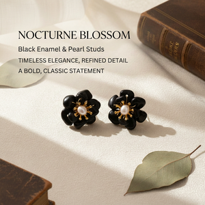 Boucles d'oreilles nostalgiques couleur onyx, perles, pierres précieuses bleues, design de luxe, bijoux pour femmes, cadeau pour bal de promo, fête, mariage - Product Image 1