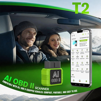 Escáner OBD2 para Auto JDiag T2, Conexión BT, Herramienta de Diagnóstico con IA para Códigos de Fallas de Automóviles, Compatible con Android e iOS, 1 Año de Garantía